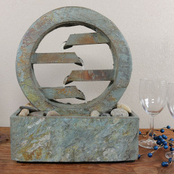 Sunnydaze Infinite 4 Level Slate Tabletop Fountain