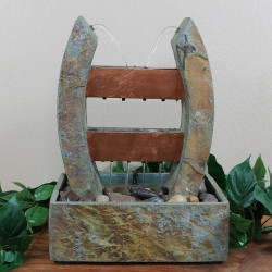 Sunnydaze Impetus Slate Tabletop Water Fountain