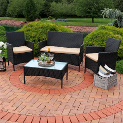 Enmore 4-Piece Lounger Patio Furniture Set