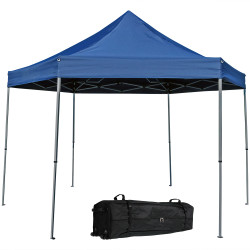 Penthouse Quick-Up Instant Hexagon Canopy Gazebo Tent