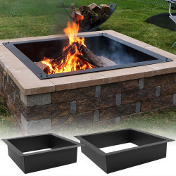 Square Heavy-Duty Fire Pit Rim/Liner