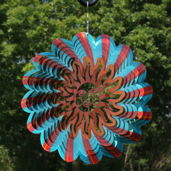 3D Multi-Color Sun Wind Spinner
