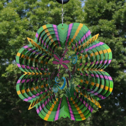 Reflective 3D Whirligig Dragonfly Wind Spinner