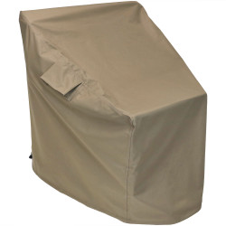 Sunnydaze Deep Seat Protective Outdoor Patio Chair Cover, Weather Resistant, Khaki