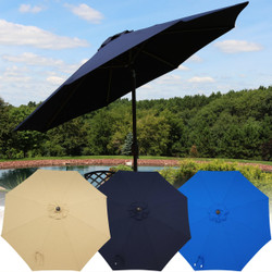 9-Foot Aluminum Sunbrella Market Umbrella, Color Options