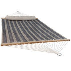 Sunnydaze 2 Person Quilted Fabric Hammock with Spreader Bars, Mountainside