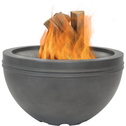 Large Gray Cast Iron Fire Bowl Fire Pit