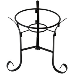 Sunnydaze Black Steel Traditional Style Gazing Globe Stand for 10-Inch or 12-Inch Gazing Balls, 9-Inch Tall