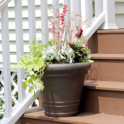 Crozier Indoor/Outdoor Rust Finish Planter