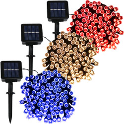 100-LED Red, Warm White and Blue Set