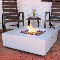 Contempo Square Outdoor Propane Gas Fire Pit