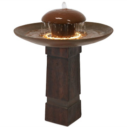 Domed Shower Outdoor Bird Bath Water Fountain