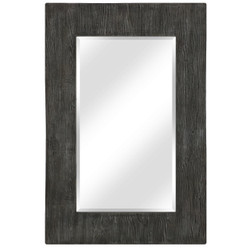Large Rectangular Wall Mirror with Decorative Concrete/Resin Frame