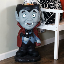 Count Dracula Vampire Halloween Large Statue with Built-In Candy Bowl, Indoors