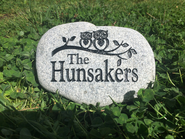 Small Engraved Garden Stones | Outdoor Decor