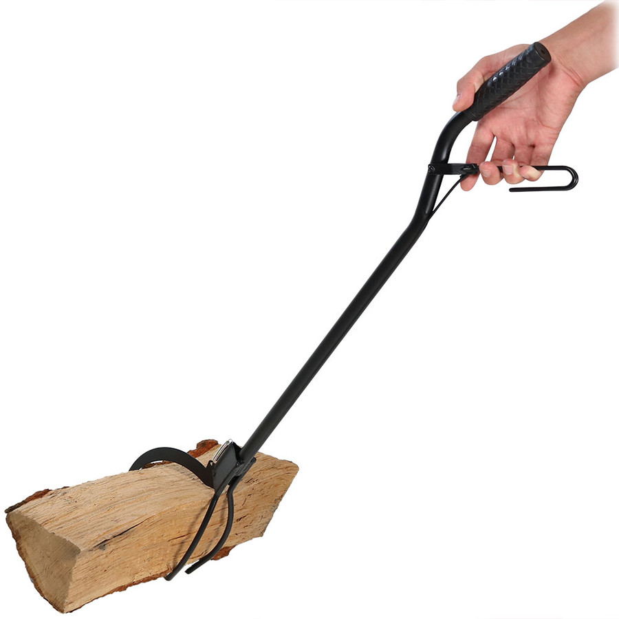 Sunnydaze HeavyDuty Black Log Grabber 36”
