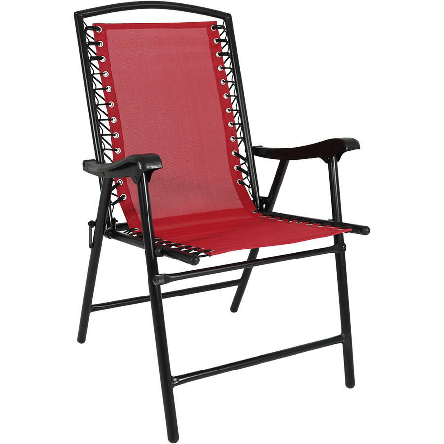 sunnydaze mesh outdoor suspension folding patio lounge chair, choose