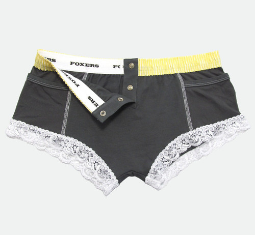 Grey Boxer Brief (Yellow Top)