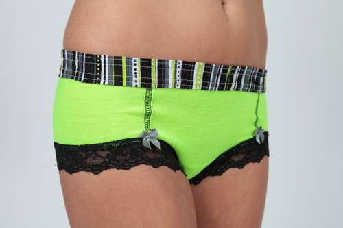 Neon Green Boyshort