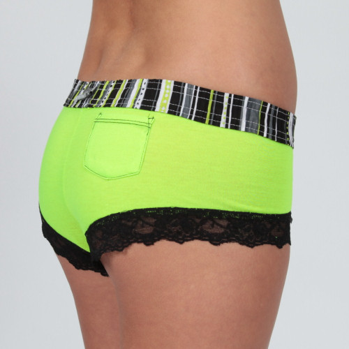 Neon Green Boyshort