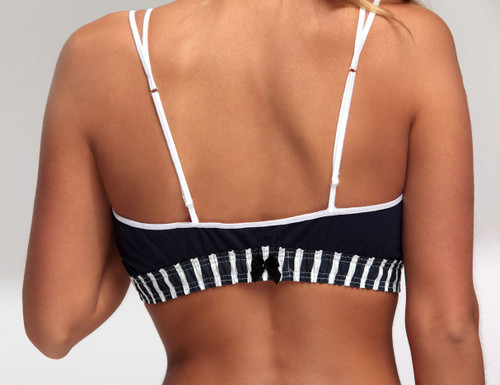 Mignight Blue Cotton Bra Top