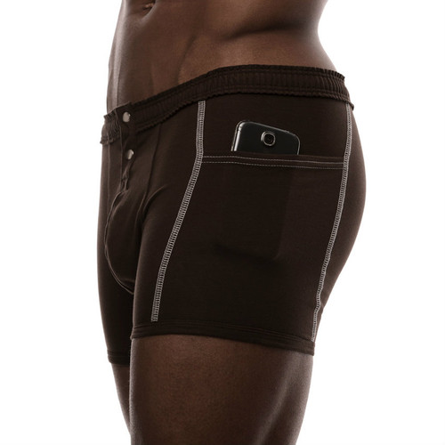Brown underwear with pockets