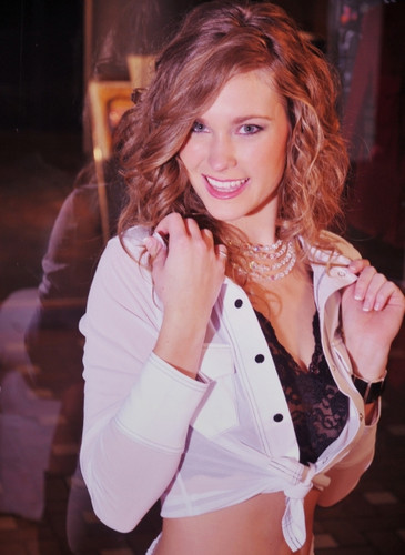 White / Black Trim Sheer Western Lounge Top