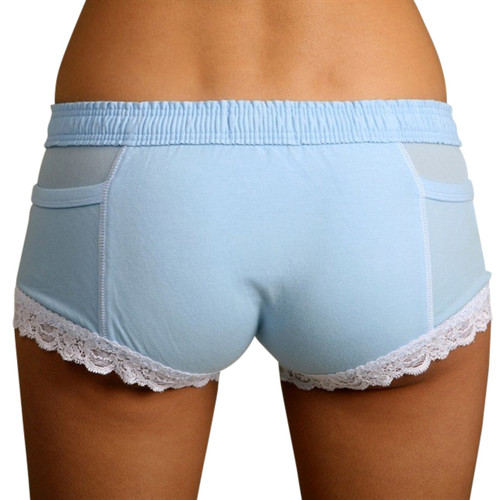 Powder blue girls boxer brief