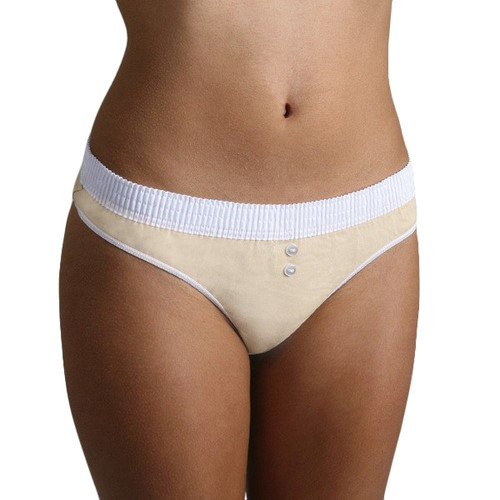 White over Mocha Bstring Thong