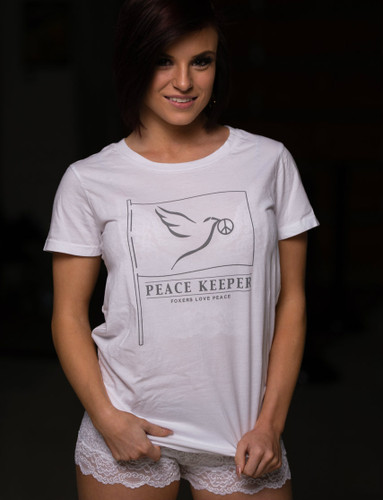 FOXERS Peace White Tee