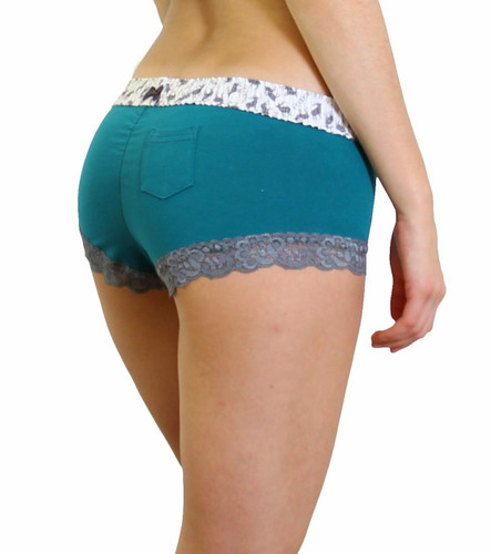 Cheeky Boyshort Panties with Elk print Waistband