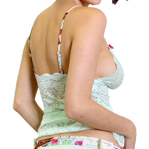 Hip Length Mint Lace Camisole to match our Mint Lace Boxers