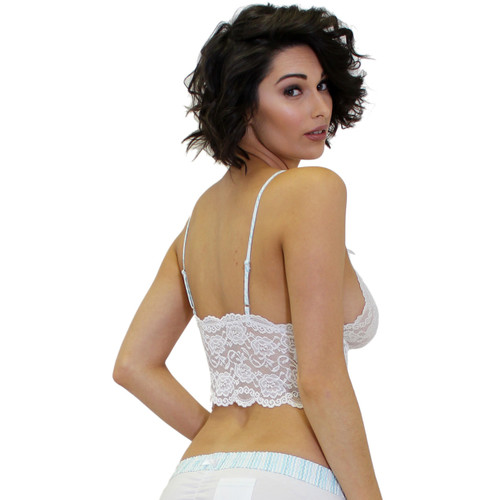 White Lace Bralette Cami Top