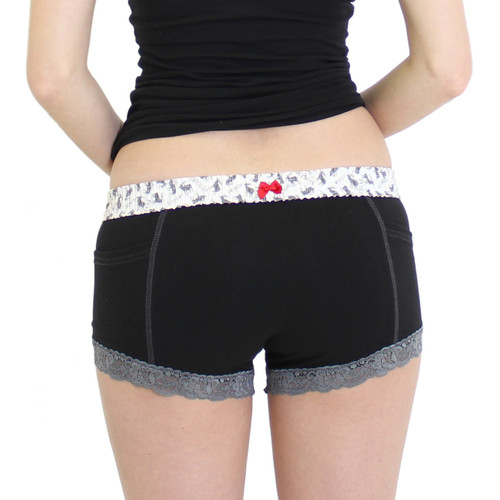 Black Hipster Boxer Briefs
