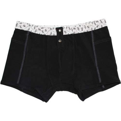 Men's Black Boxer Brief with Elk Band | FOXERS