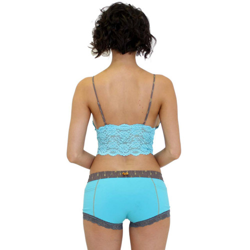 Turquoise Women's Boxer Brief with Arrow FOXERS Band