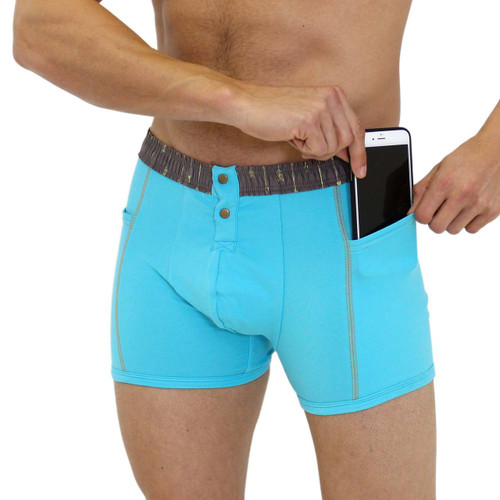 Foxers Men's Boxer Briefs Pockets can even hold a phone!