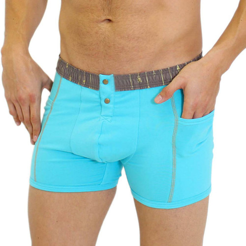 Men's Turquoise Boxer Briefs