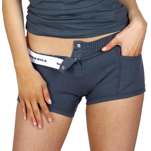 Charcoal Gray Tomboy Boxer Briefs Women's Underwear