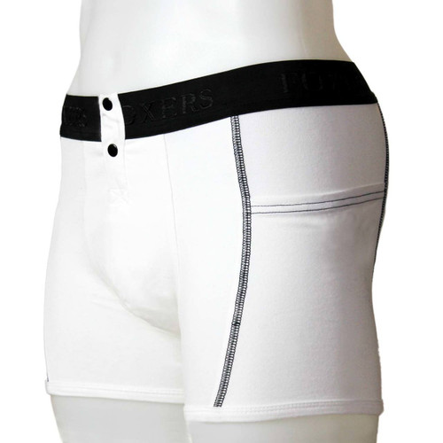 Men's White Tuxedo Boxer Briefs