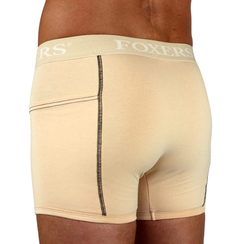 Men's Nude Boxer Brief | FOXERS Logo