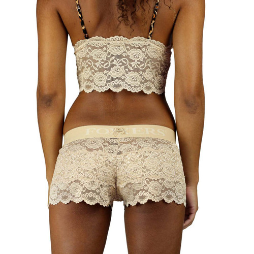Our nude lace boxers for women are sexy, comfortable and do know show visual panty lines under tight dresses or pants.