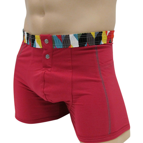 Men's Papaya Boxer Brief Kaleidoscope FOXERS Band