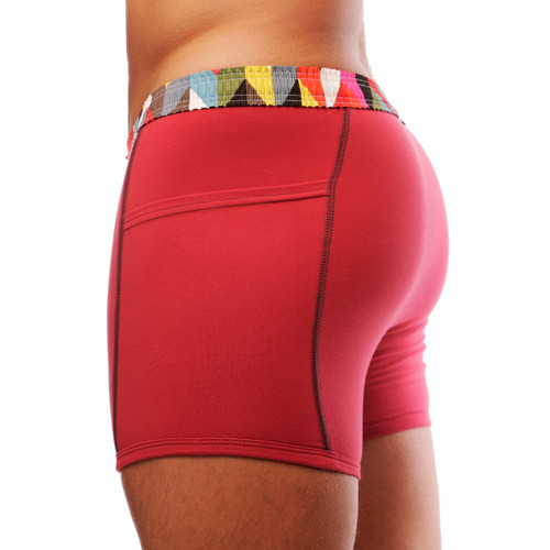 Men's Papaya Boxer Brief Kaleidoscope FOXERS Band