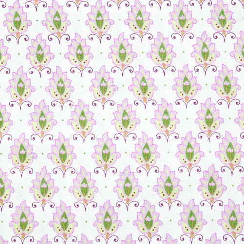 Pale Mint Green Boyshorts with Lavender Print Waistband