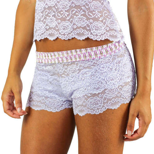 English Lavender Women's Lace Boxers