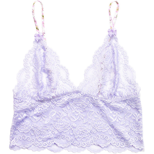 English Lavender Lace Top with Adjustable Straps