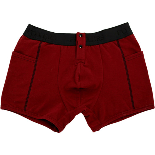Men's CRANBERRY Boxer Briefs with Foxers Logo Band
