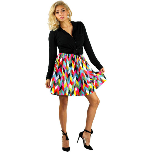 Colorful Skirt wit pockets