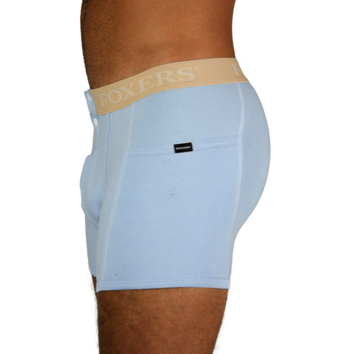 Men's Lt Blue Boxer Brief | Nude FOXERS Band
